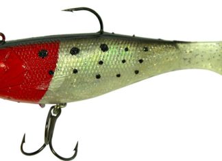 STORM Suspending Wild Tail Shad Der Suspending Wild Tail Shad: tropfenförmiger Plastikkern, dünne Gummihaut, großer Schwanzteller - Hechte stehen drauf.