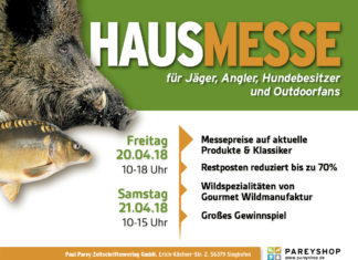 Hausmesse 2018 für Jäger, Angler, Hundebesitzer und Outdoorfans!