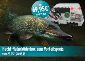 Hecht-Naturköderbox zum Vorteilspreis bis zum 28. Mai!