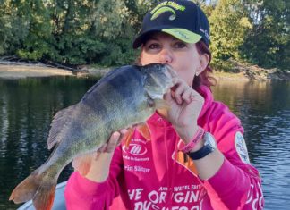 Katrin Sängers erster Barsch!