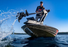 Neu: Force Pro Trolling Motor von Garmin Der neue Force Pro in Aktion: Mit Scherenhalterung, präziser Ankerfunktion und exakter Positionsbestimmung. Bild: Garmin Deutschland GmbH