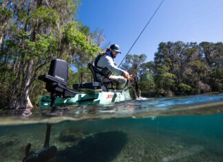 Kajakangeln neu gedacht Der neue Force Current Trolling Motor von Garmin, ein Außenborder speziell fürs Kajakangeln. Bild: Garmin Deutschland GmbH