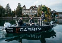 Europäische Angelszene trifft sich in Kampen In Kampen/NL vor Ort: das Garmin Fishing Boat mit neuester Marine Technologie. Bild: Garmin Deutschland GmbH