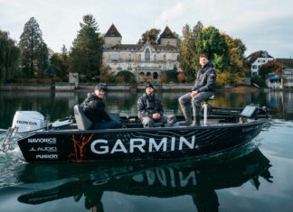 Europäische Angelszene trifft sich in Kampen In Kampen/NL vor Ort: das Garmin Fishing Boat mit neuester Marine Technologie. Bild: Garmin Deutschland GmbH